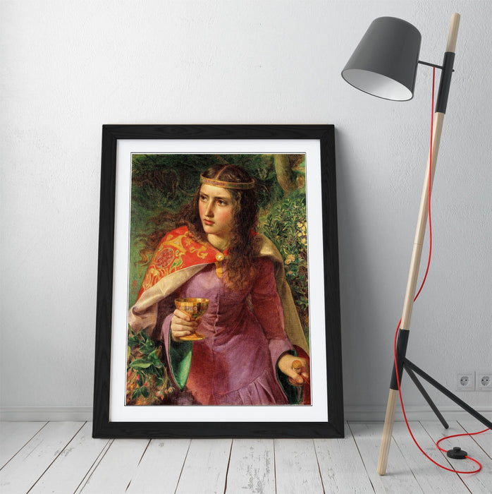 Framed Wall Art Featuring Frederick Sandys Queen Eleanor Print – Matte Paper Poster