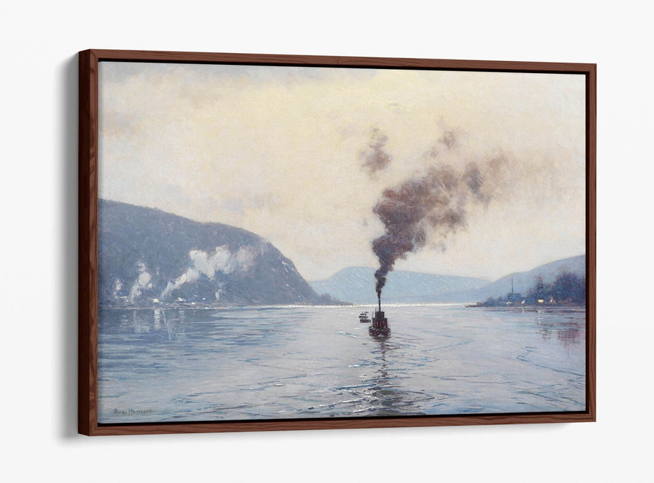 L. BIRGE HARRISON, ON THE DELAWARE -FLOAT EFFECT CANVAS WALL ART PRINT