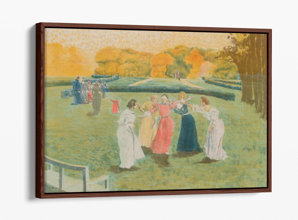 Canvas Wall Art | Alexandre Lunois Blind Man's Buff on Custom Deep Float Frame