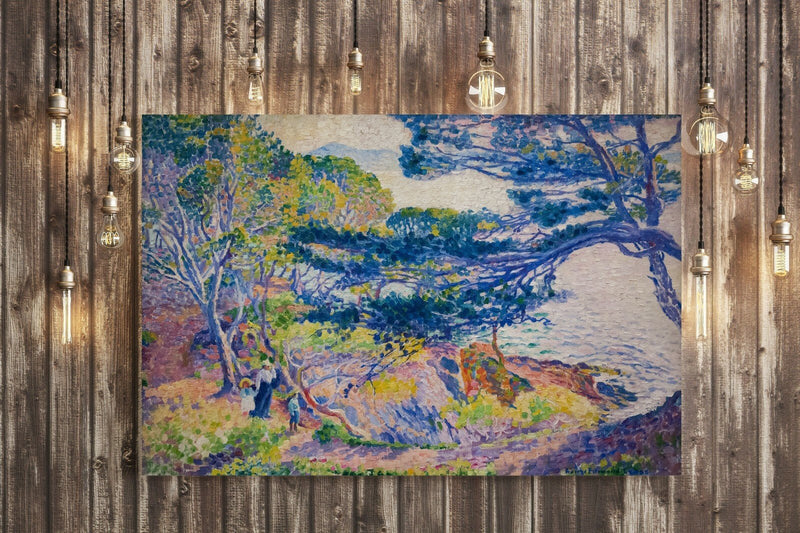 Canvas Wall Art – 'Henri Edmond Cross, Kap Layet' Framed Canvas Print Multi Colour Artwork, Ready to Hang