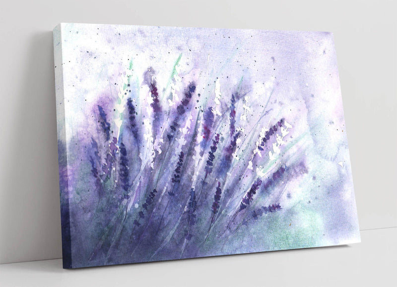 Lavender Canvas Wall Art – Watercolour Flower Print on Archival Grade Canvas