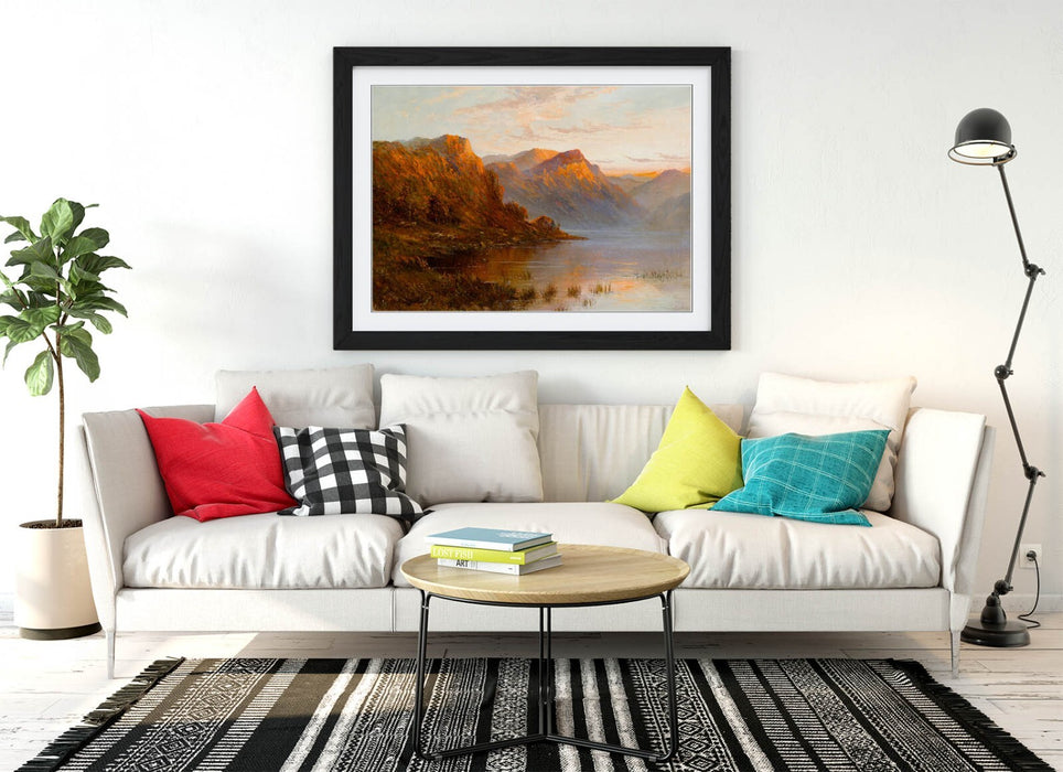 Framed Wall Art - Alfred De Breanski Scotch Lake Painting | Handmade UK Art Print