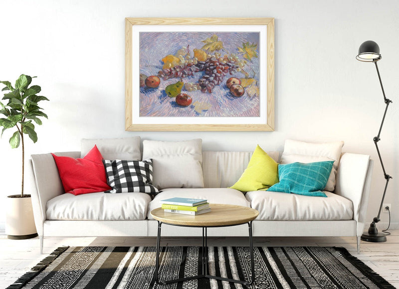 Van Gogh Framed Poster – Handmade UK Art Poster Print With Woodgrain Frame Design