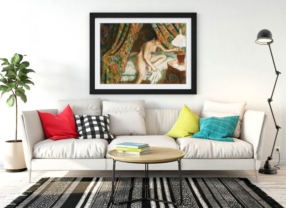 Framed Wall Art Poster Edgar Degas Print Nude Woman Artwork - UK Handmade Frame