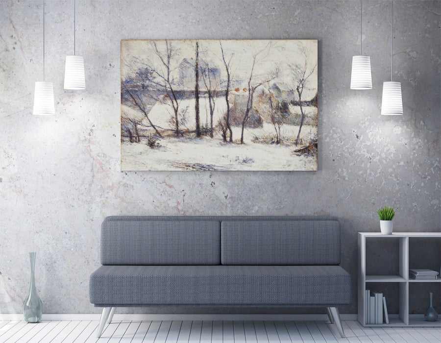 Canvas Wall Art - Paul Gauguin Winter Landscape Print | Handmade Ready To Hang