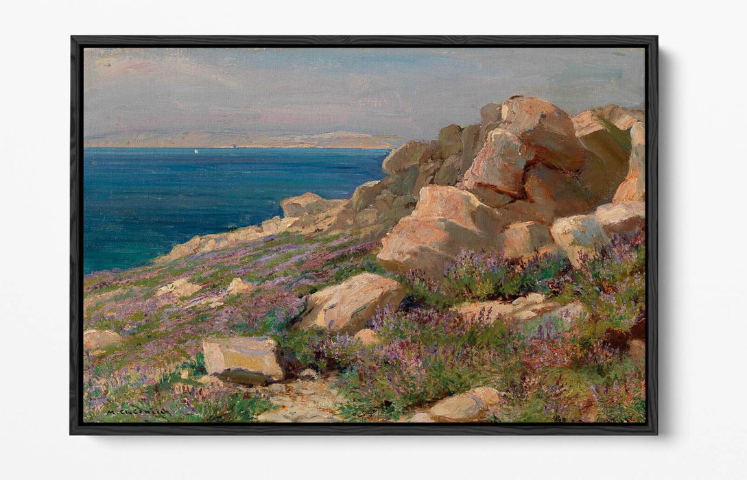 Float Effect Canvas Art - Coast Landscape Canvas Wall Art With 30mm Deep Frame