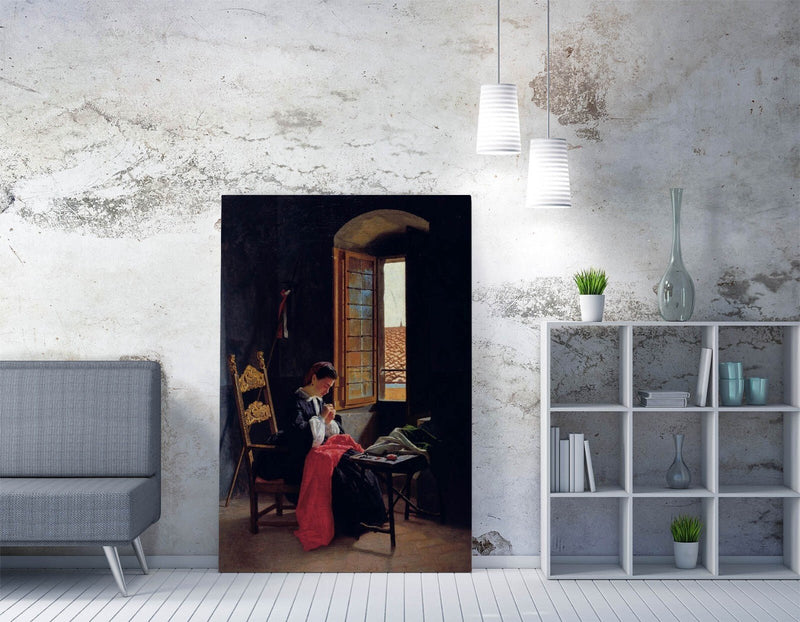 Canvas Wall Artwork - Odoardo Borrani Florence Canvas Print With Premium Varnish Finish
