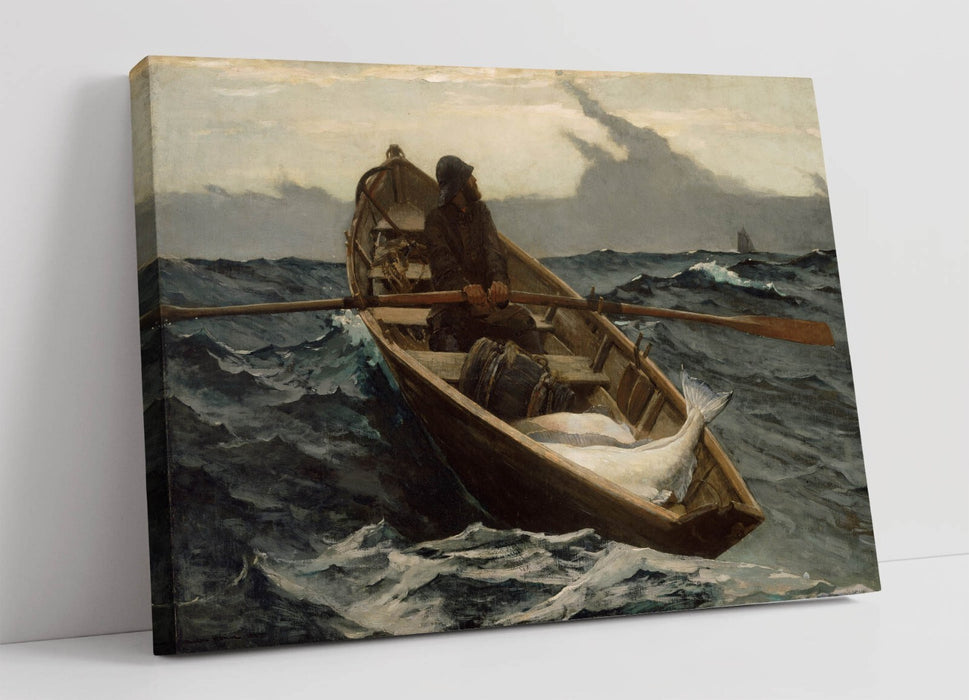WINSLOW HOMER, THE FOG WARNING -CANVAS WALL ARTWORK PIC PRINT