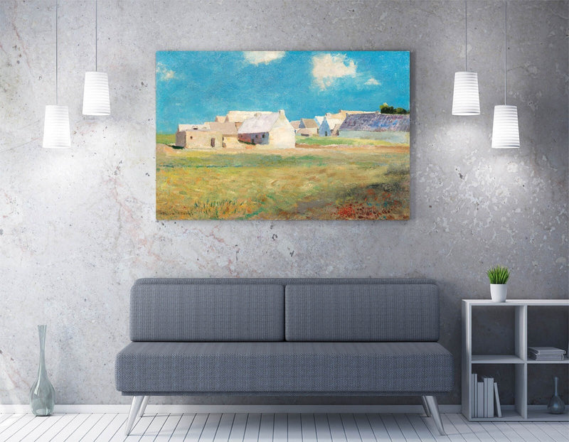 Canvas Wall Art – Odilon Redon Breton Village Artwork | Premium Handmade Print