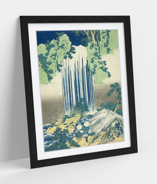 Framed Art Poster - Katsushika Hokusai Yoro Waterfall Japanese Wall Art Print