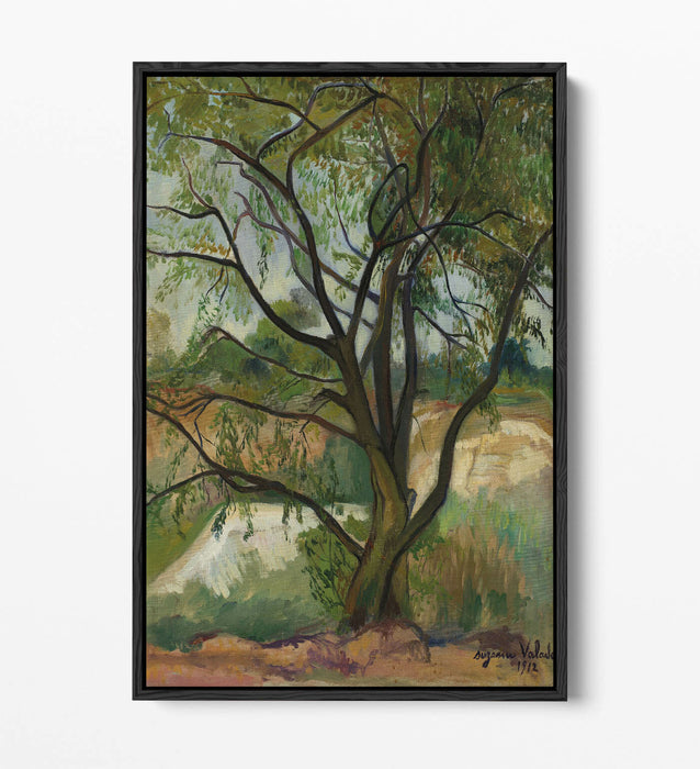 Canvas Wall Art - Suzanne Valadon The Tree | Float Effect Handmade Print
