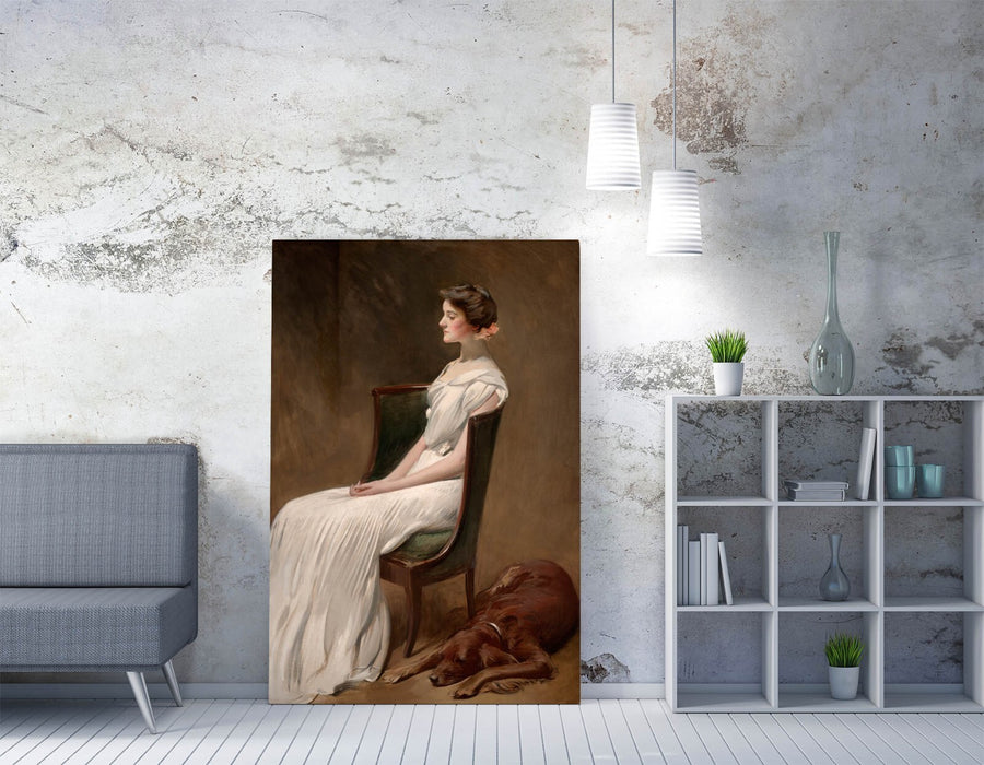 JOHN WHITE ALEXANDER, MISS DOROTHY ROOSEVELT -CANVAS WALL ARTWORK PICTURE PRINT