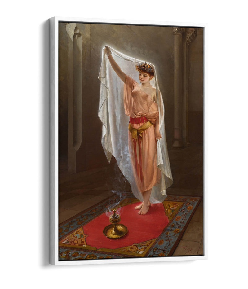 Float Effect Canvas Art – Oriental Beauty Print on Premium 30mm Deep Frame