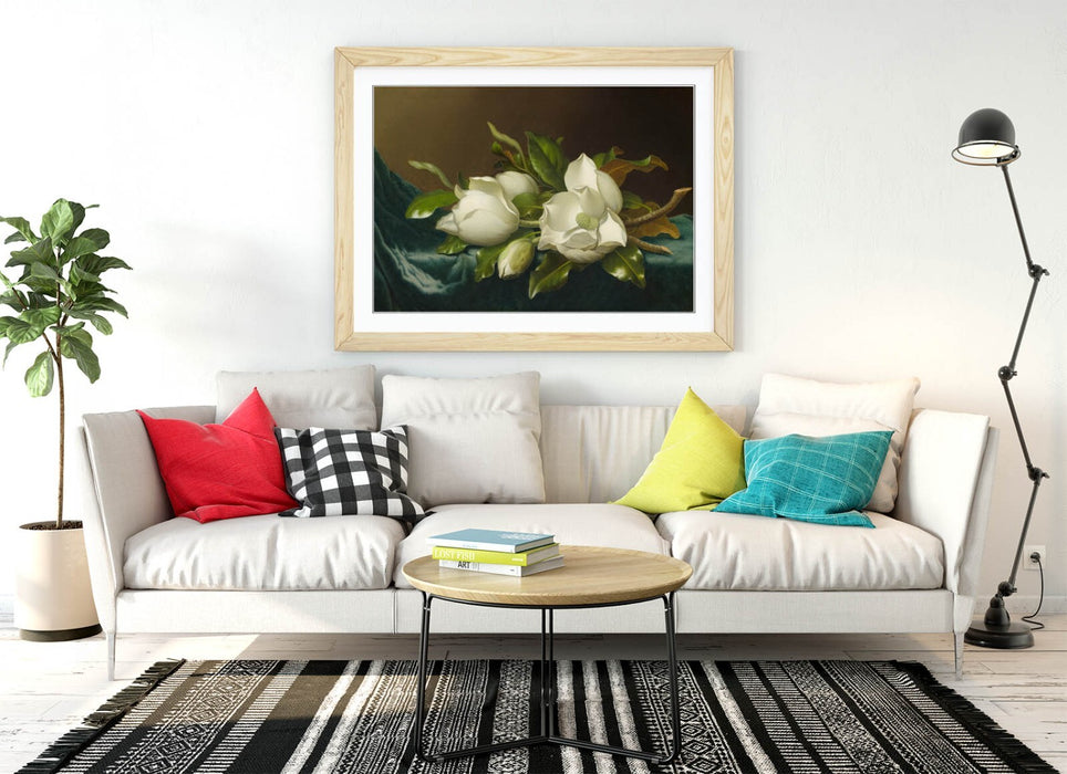 Framed Wall Art - Magnolia Painting Print | Handmade UK Art Poster, Ready To Hang