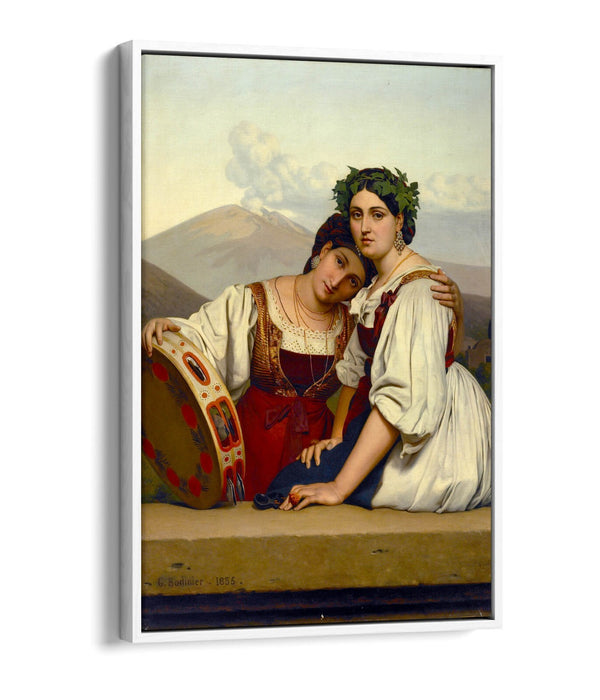 Canvas Wall Art - Guillaume Bodinier Young Napolitaines | Float Effect Canvas Print