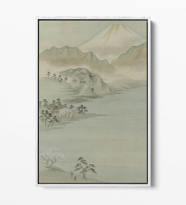Canvas Wall Art Print – Utagawa Hiroshige Lake Suwa | Float Effect Premium Canvas