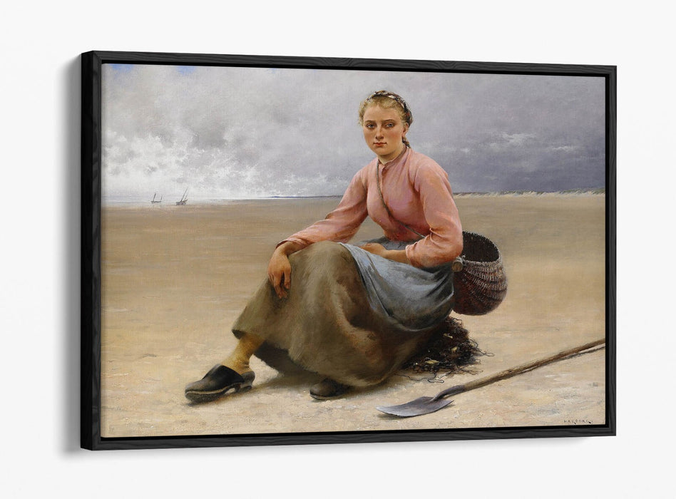 Canvas Wall Print - Oyster Picker Float Effect Canvas Art With Premium Frame