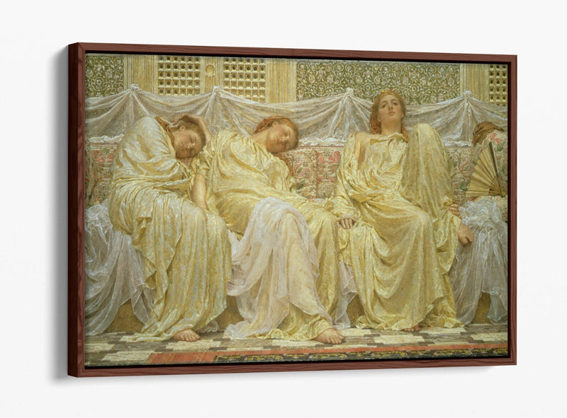 Float Effect Canvas Art – Albert Joseph Moore Dreamers Print on MDF Frame