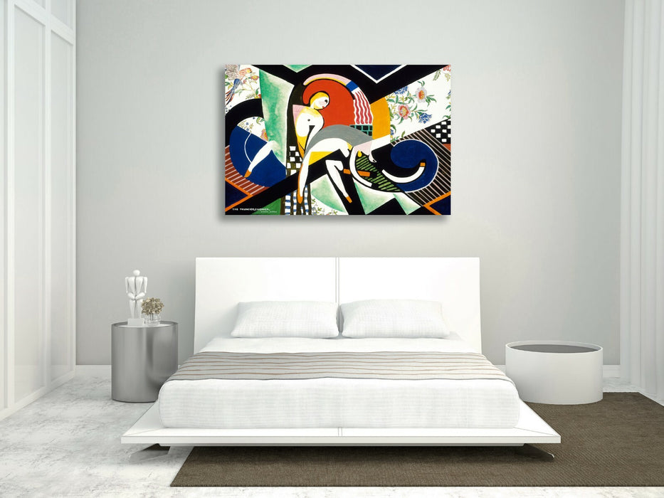 Abstract Canvas Wall Art – Thunder Storm Artwork | Framed Canvas Print Ready to Hang