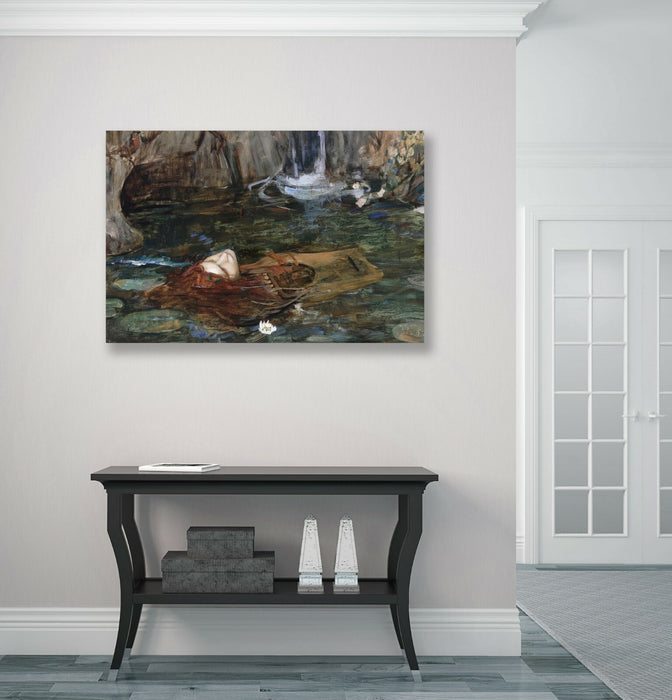 CANVAS WALL ART ARTWORK FRAMED PRINT John William Waterhouse Nymphs head Orpheus