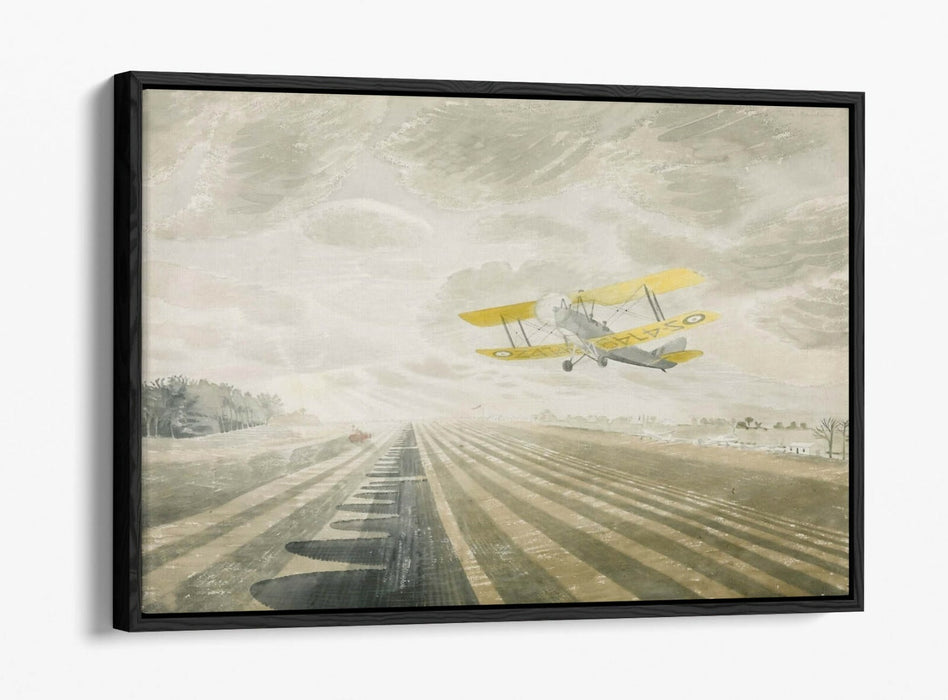 Canvas Wall Art - Eric Ravilious Tiger Moth Float Effect Print | Handmade British Decor