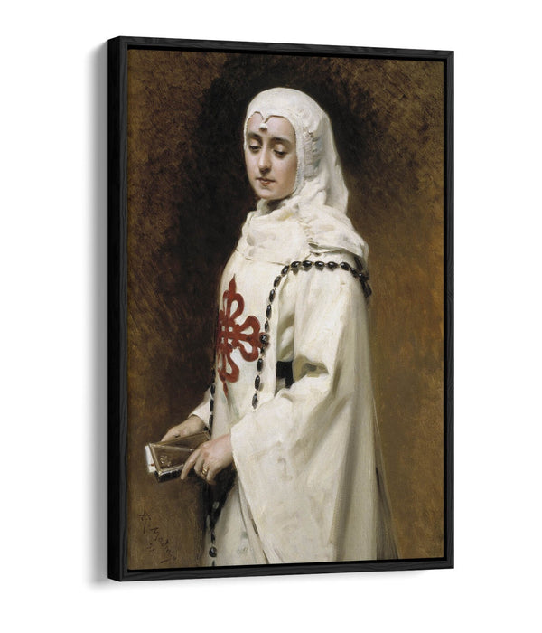 Canvas Wall Art – Raimundo Madrazo Portrait With Float Effect | Handmade UK