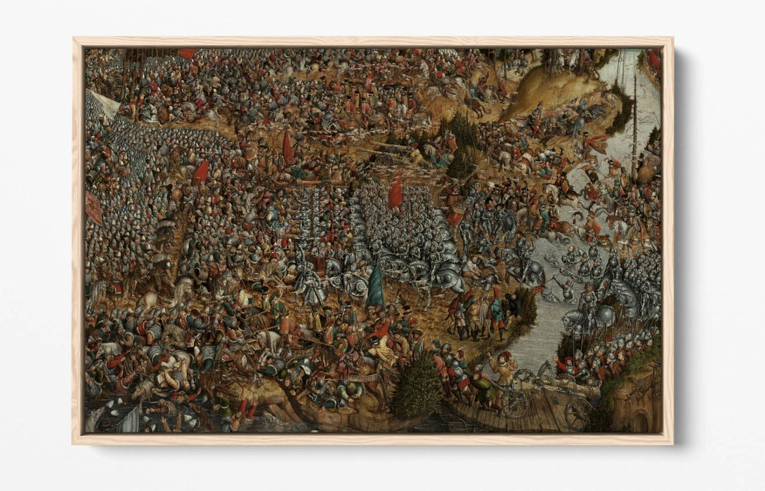 Canvas Wall Art | Handmade Float Effect Canvas Print Of Battle Of Orsha