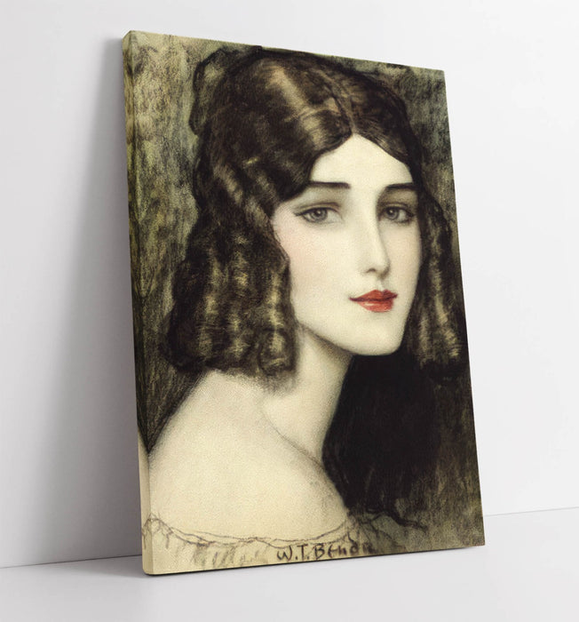 Canvas Wall Art - Wladyslaw T. Benda Girl With Curls Print | Premium Varnish Finish