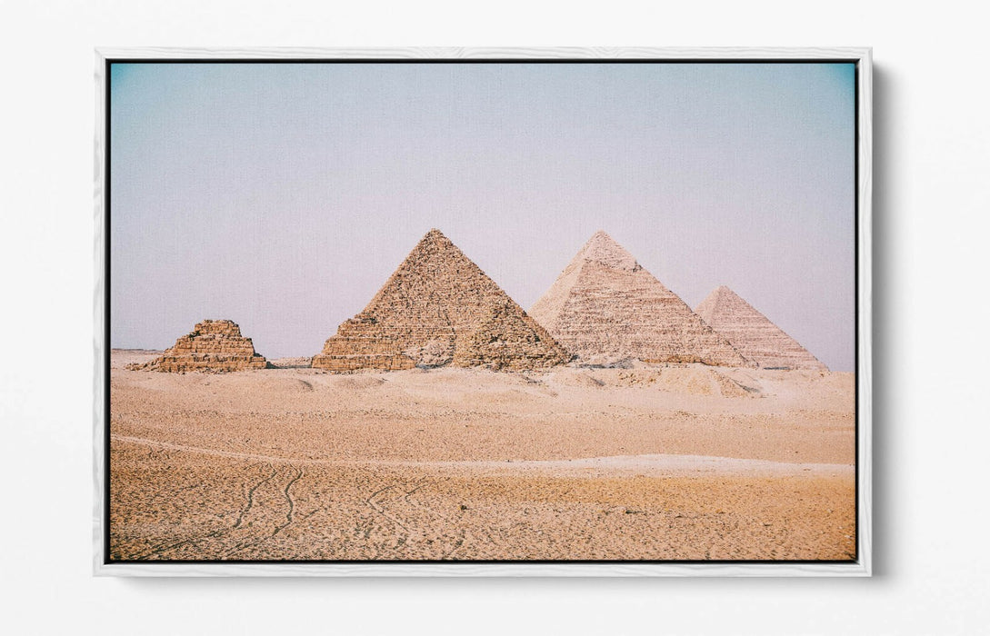 Pyramids Of Giza Canvas - Premium Float Effect Wall Art With Vibrant Colors