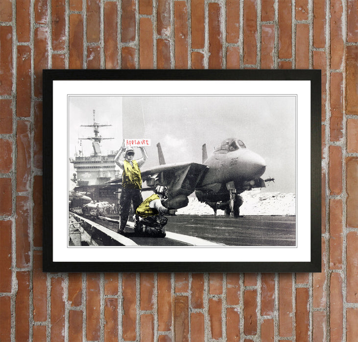Banksy Framed Poster – Urban Street Art Graffiti Wall Art with UK Handmade Frame