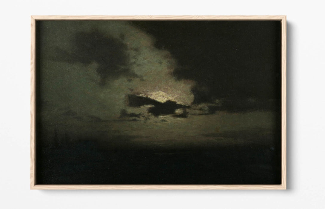 L. BIRGE HARRISON, THE HIDDEN MOON -FLOAT EFFECT CANVAS WALL ART PRINT