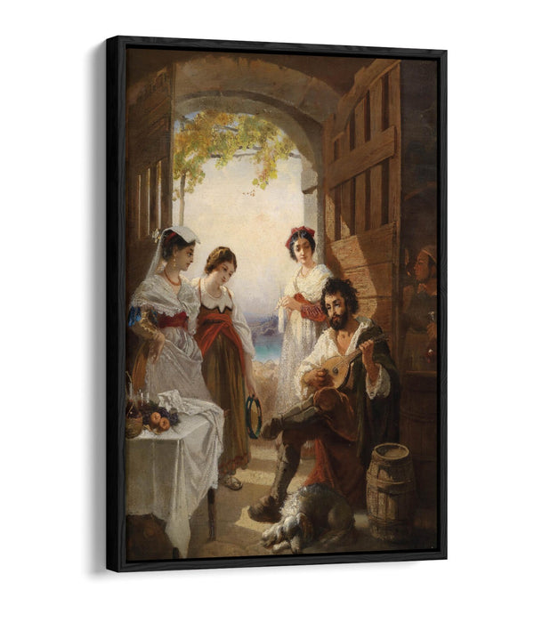 Float Effect Canvas Art - Neapolitan Bar Painting on Premium MDF Frame