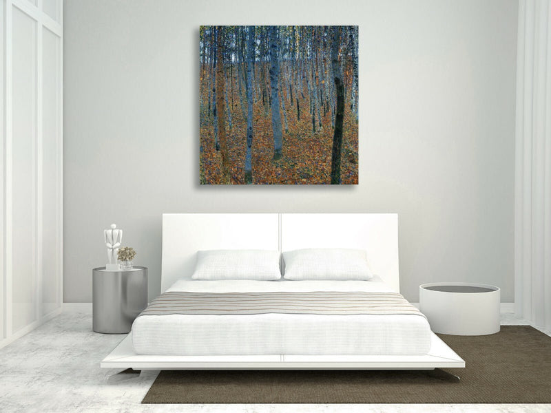 Canvas Wall Art Gustav Klimt Beech Grove Painting | Framed Canvas Print
