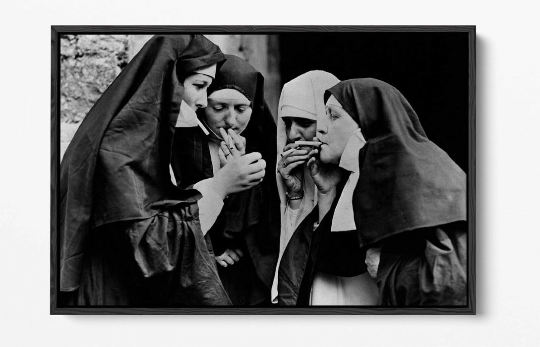 Canvas Wall Art - Iconic Vintage Photo Print With Float Effect Frame | Handmade UK