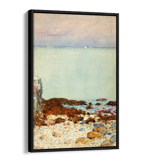 Float Effect Canvas Art – Low Tide Isle Of Shoals Painting | Handmade UK Canvas