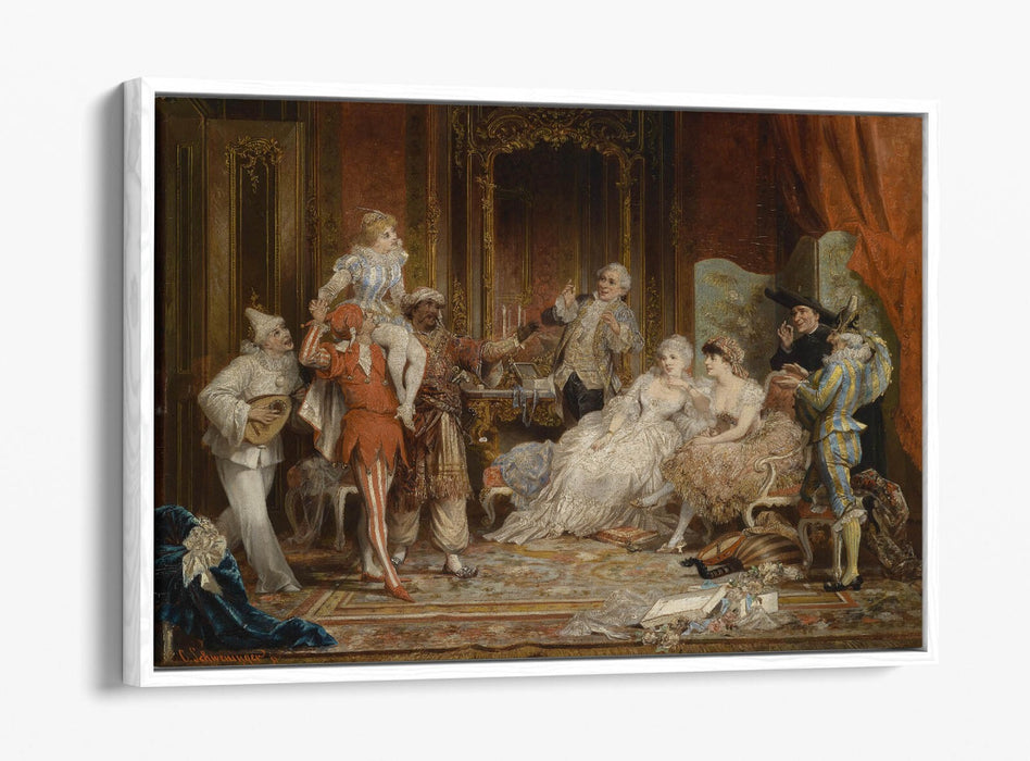 CARL SCHWENINGER, CARNIVAL -FLOAT EFFECT CANVAS WALL ART PRINT