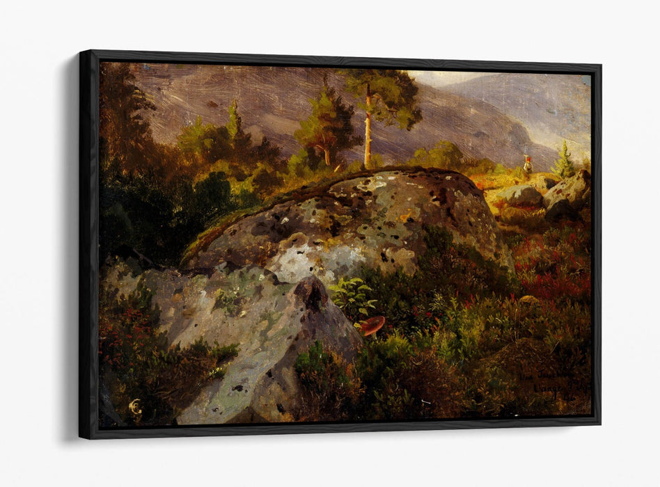 Canvas Wall Art - Handmade Landscape Print with Float Effect & Premium Frame