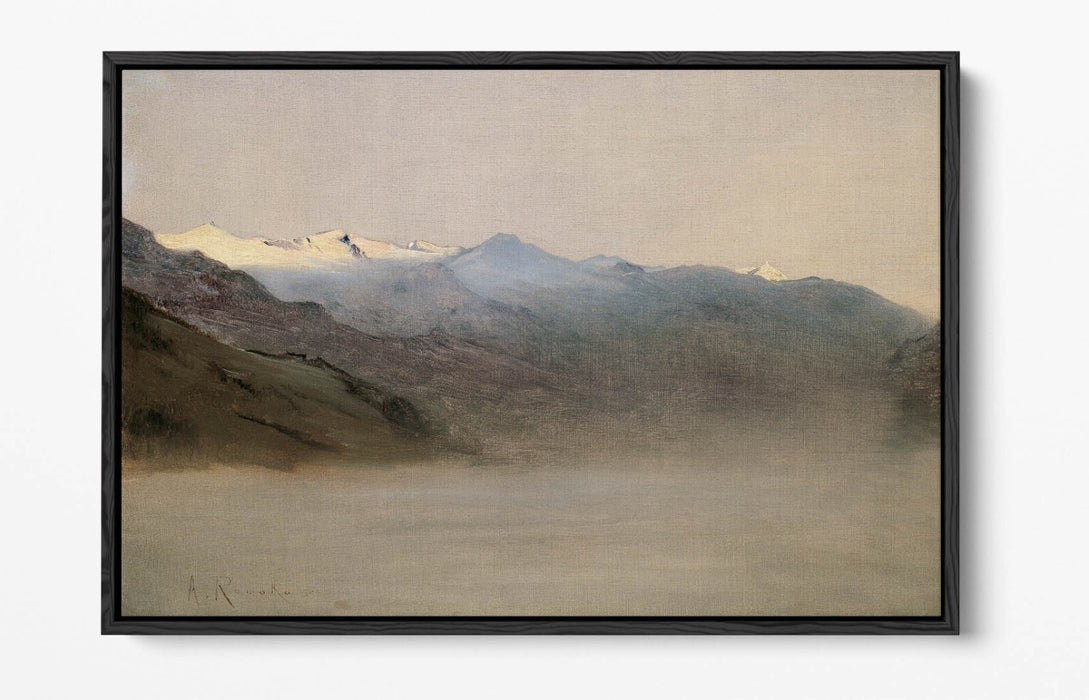 Canvas Wall Art Print - Anton Romako Gastein Valley Float Effect, 30mm Deep Frame