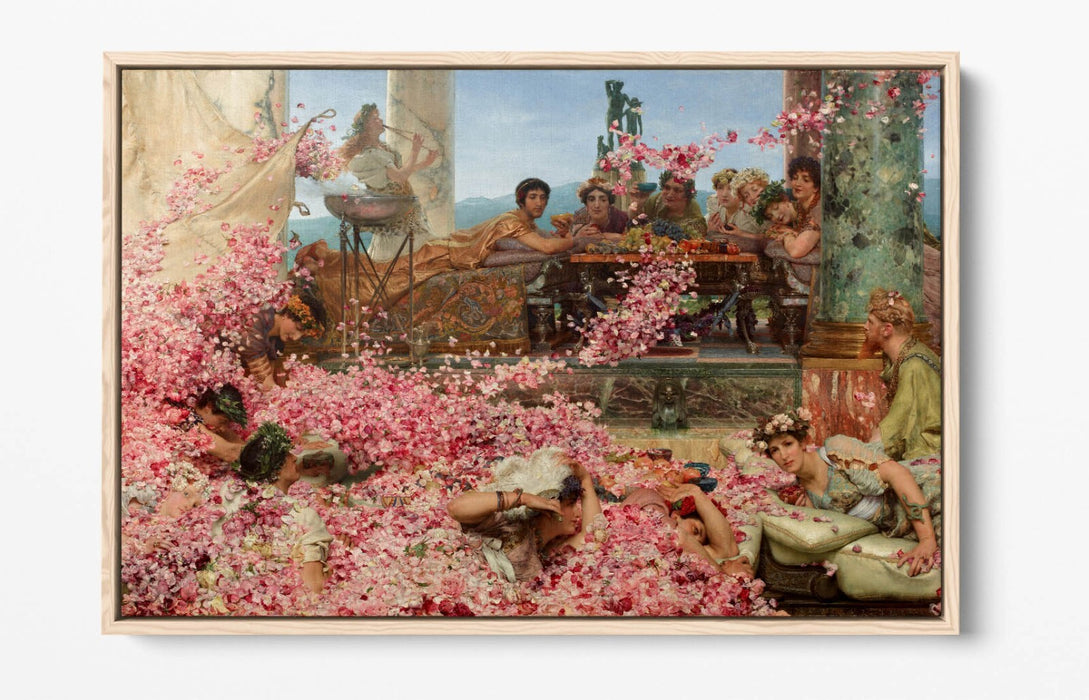 Canvas Wall Art Print - Heliogabalus Roses Art | Float Effect Canvas UK