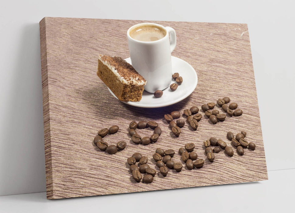 Coffee Break Canvas Art – Handmade Kitchen Wall Decor | Cafe Canvas Print