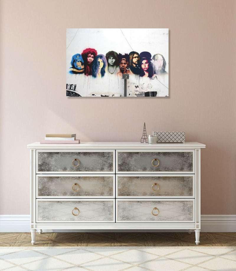 Graffiti Canvas Wall Art – Handmade UK Framed Canvas Print With 30mm Deep Frame