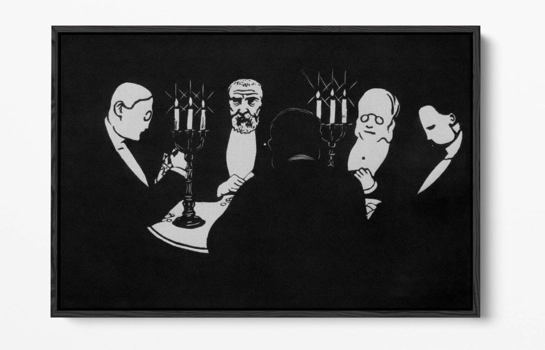 FELIX VALLOTTON, POKER -FLOAT EFFECT CANVAS WALL ART PRINT