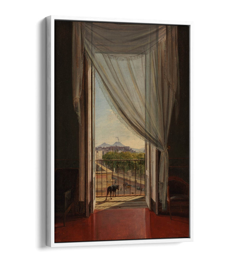 Canvas Wall Art - Franz Ludwig Catel View Of Naples | Float Effect Canvas Print