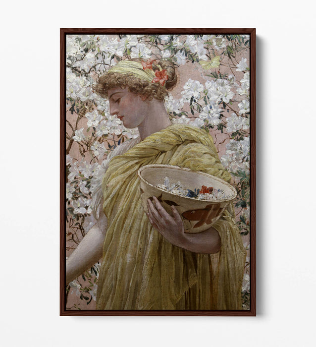ALBERT JOSEPH MOORE, AZALEE -FLOAT EFFECT CANVAS WALL ART PIC PRINT