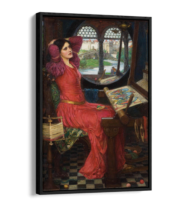 WATERHOUSE HALF SICK OF SHADOWS -FLOAT EFFECT CANVAS WALL ART PIC PRINT-