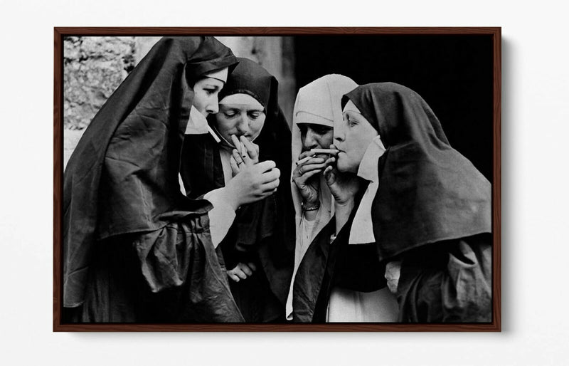 Canvas Wall Art - Iconic Vintage Photo Print With Float Effect Frame | Handmade UK