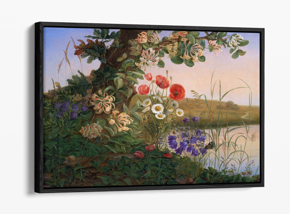 Float Effect Canvas Art – Handmade Flower Canvas Print With Premium Frame