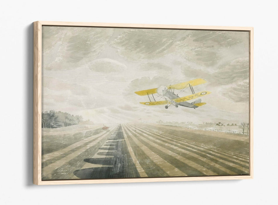 Canvas Wall Art - Eric Ravilious Tiger Moth Float Effect Print | Handmade British Decor