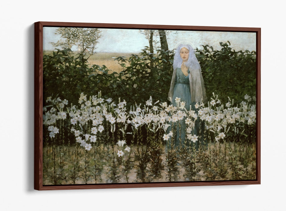 GEORGE HITCHCOCK, THE ANNUNCIATION -FLOAT EFFECT CANVAS WALL ART PRINT