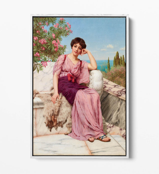 Canvas Wall Art – John William Godward Sweet Dreams Float Effect Print on 30mm Deep Frame